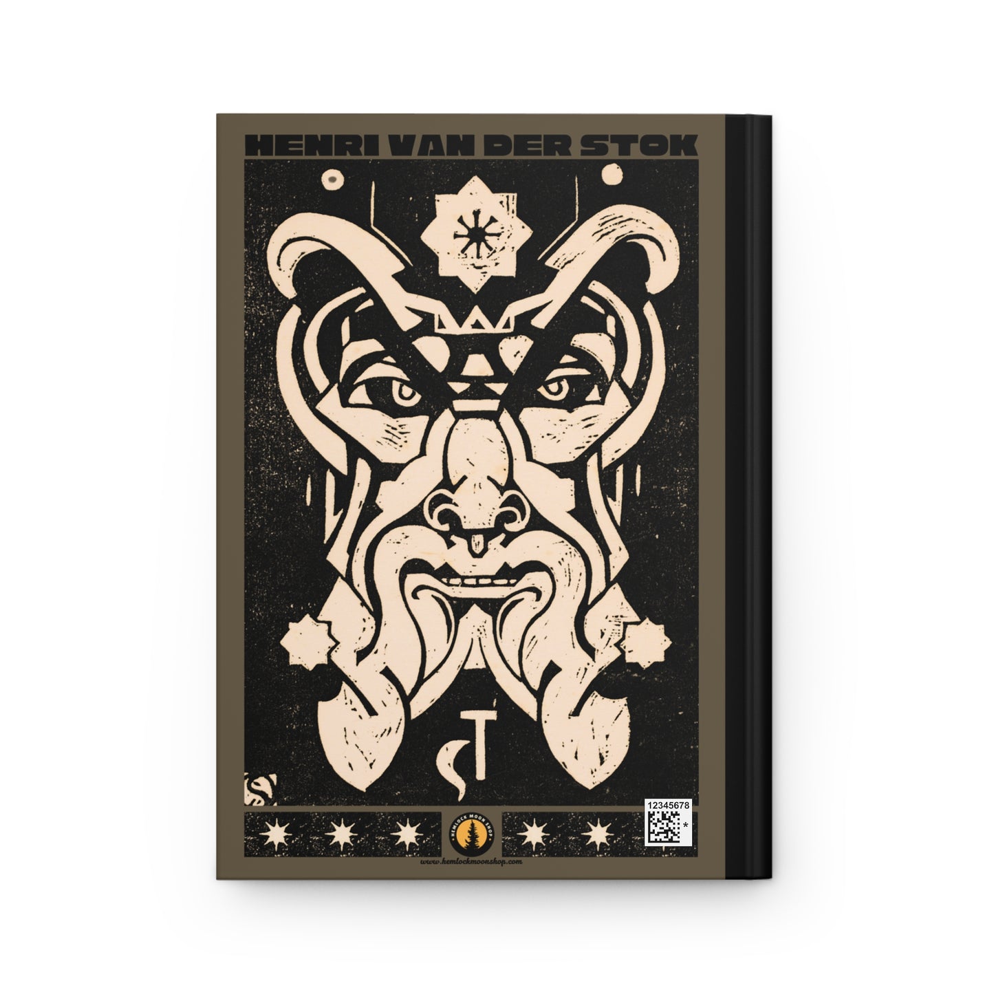 Saturn Hardcover Journal | Henri van der Stok's Planet Masks No. 006