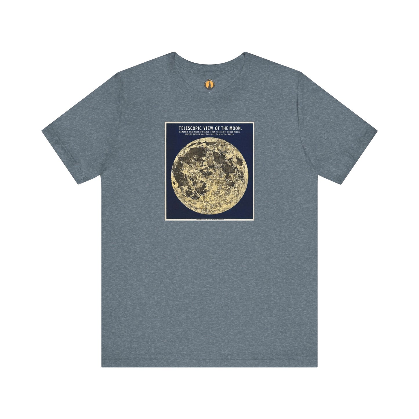Vintage Telescopic View of the Moon Tee