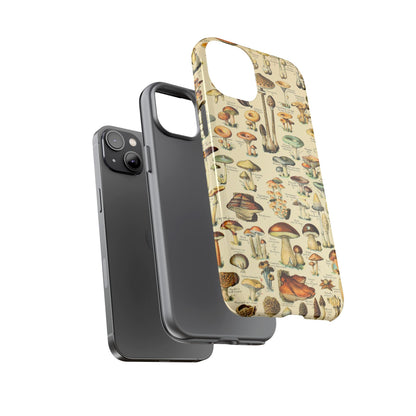 Mushrooms Vintage Field Guide iPhone Case