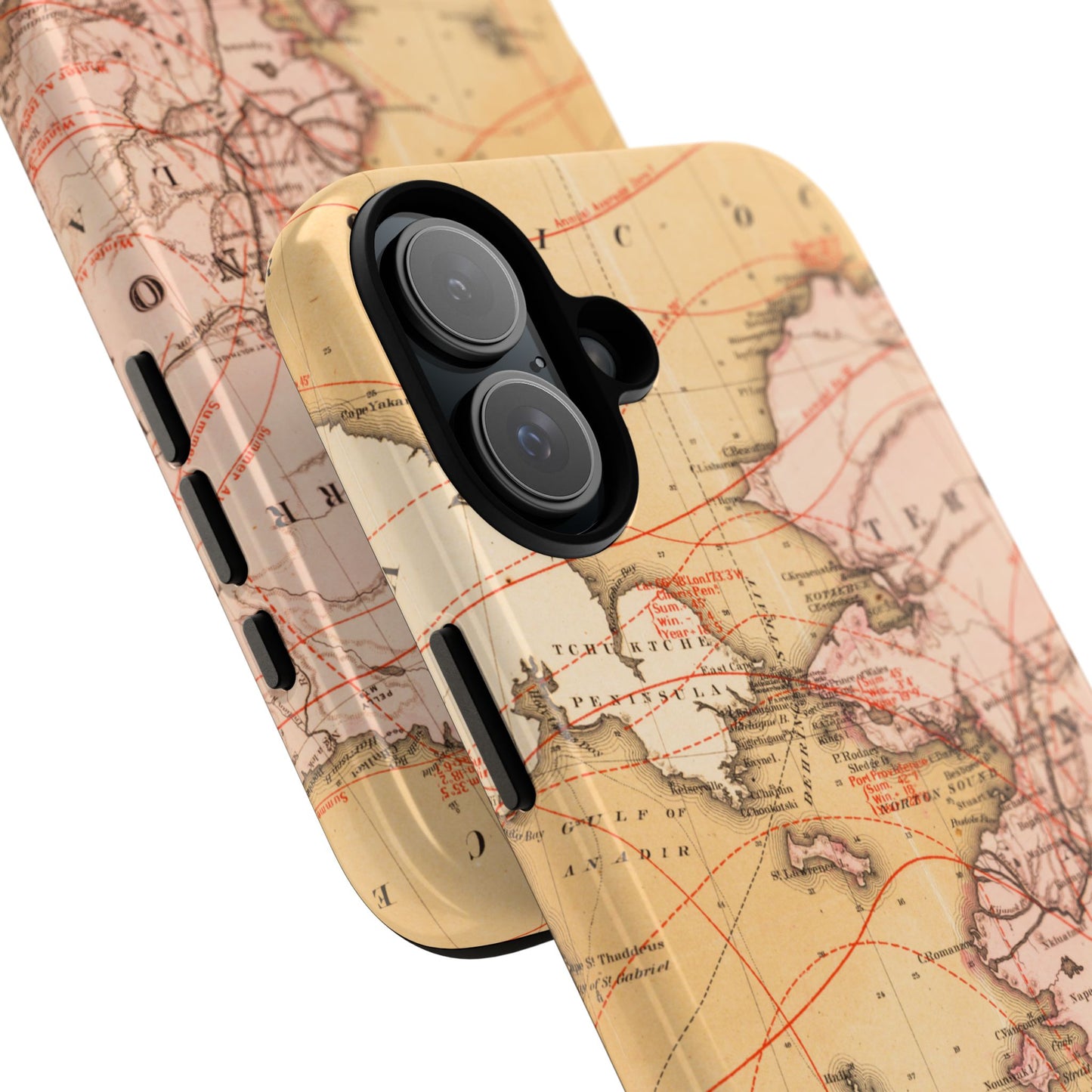 Alaska Territory Antique Map iPhone Case