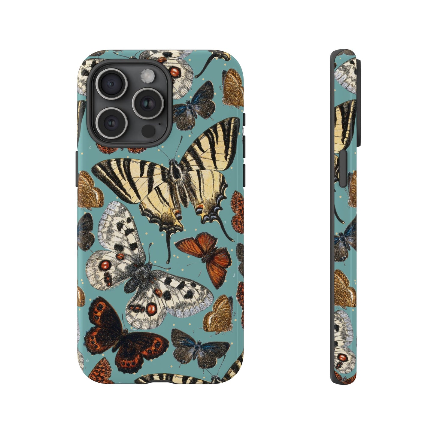 Butterflies Vintage Illustration iPhone Case
