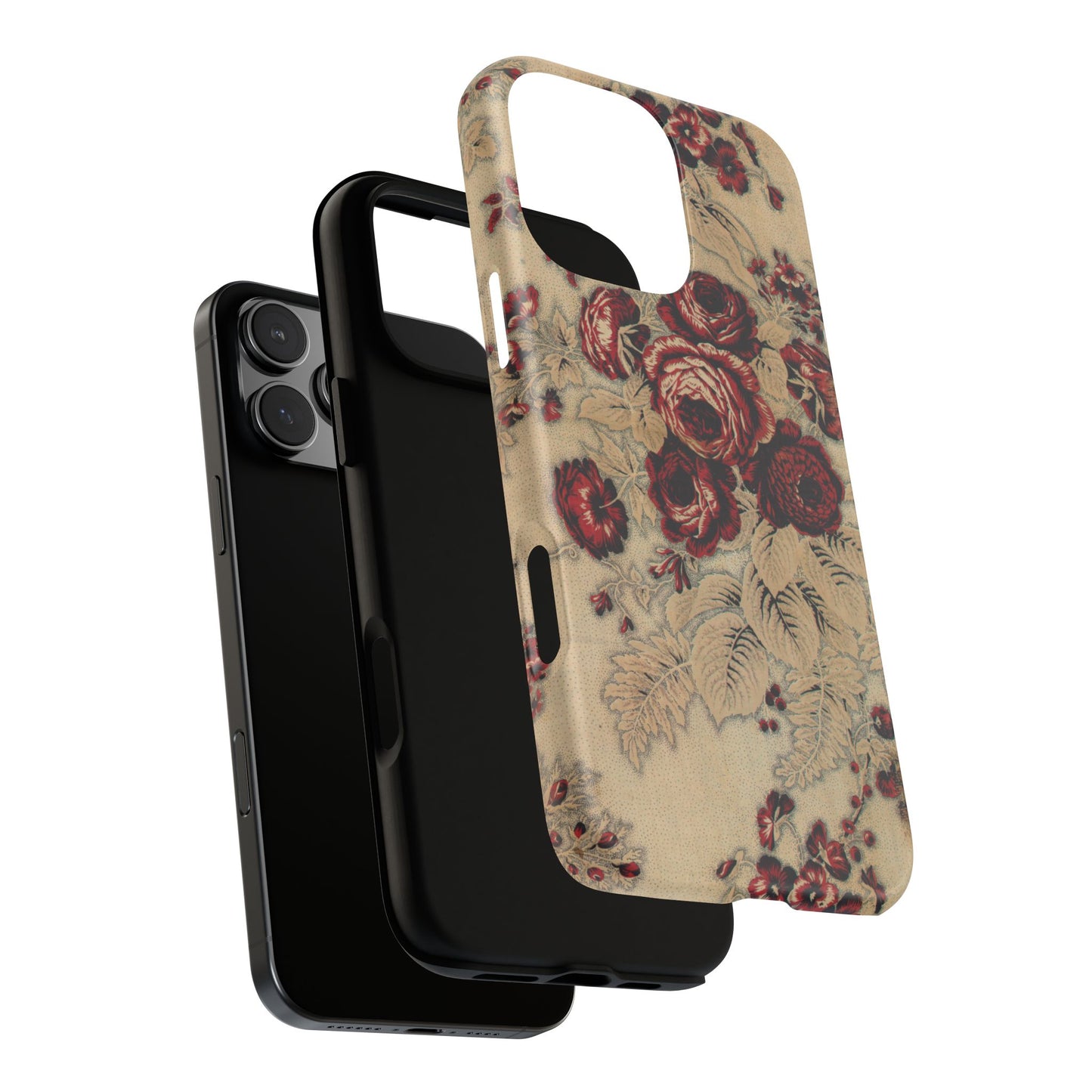 Red Roses Vintage iPhone Case