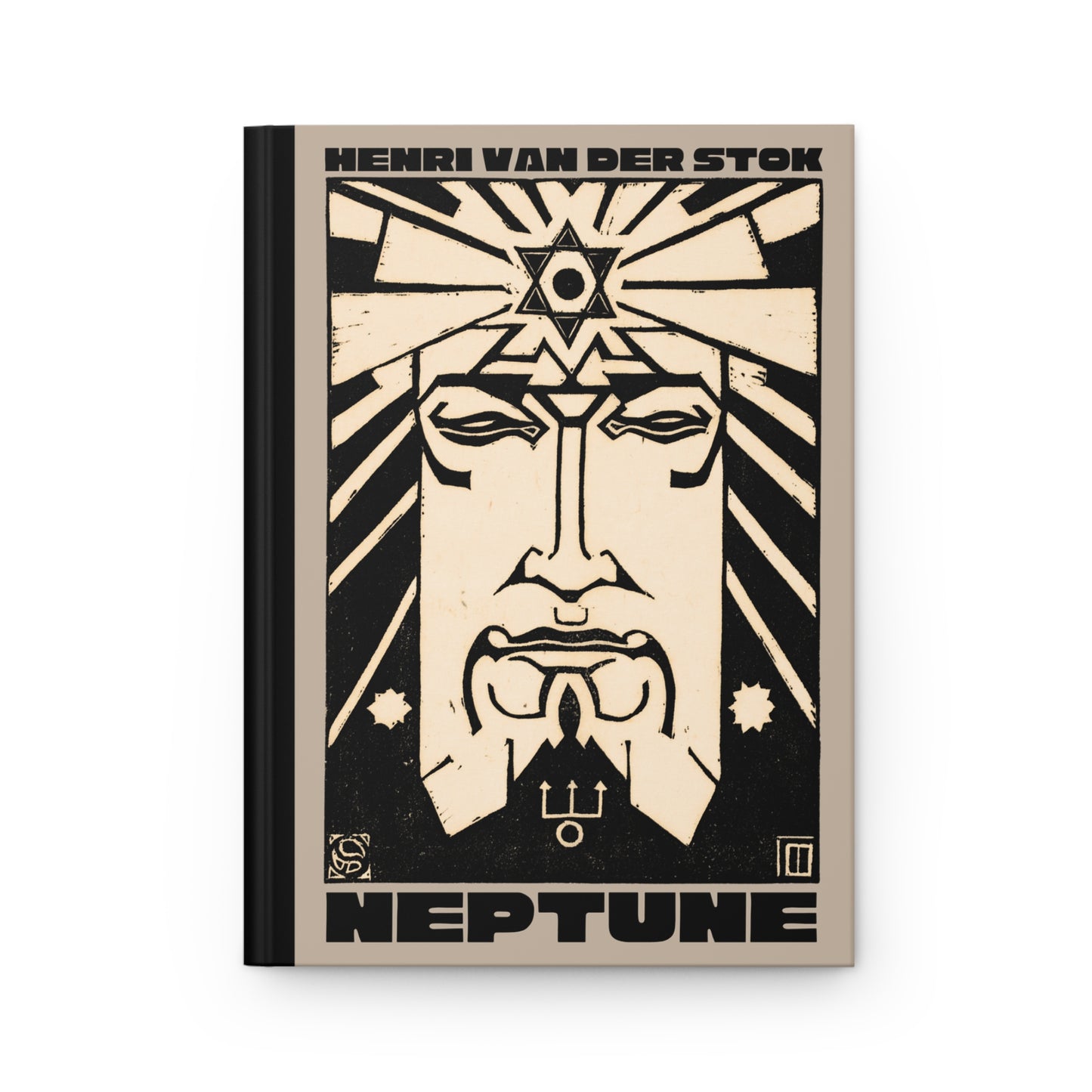 Neptune Hardcover Journal | Henri van der Stok's Planet Masks No. 008