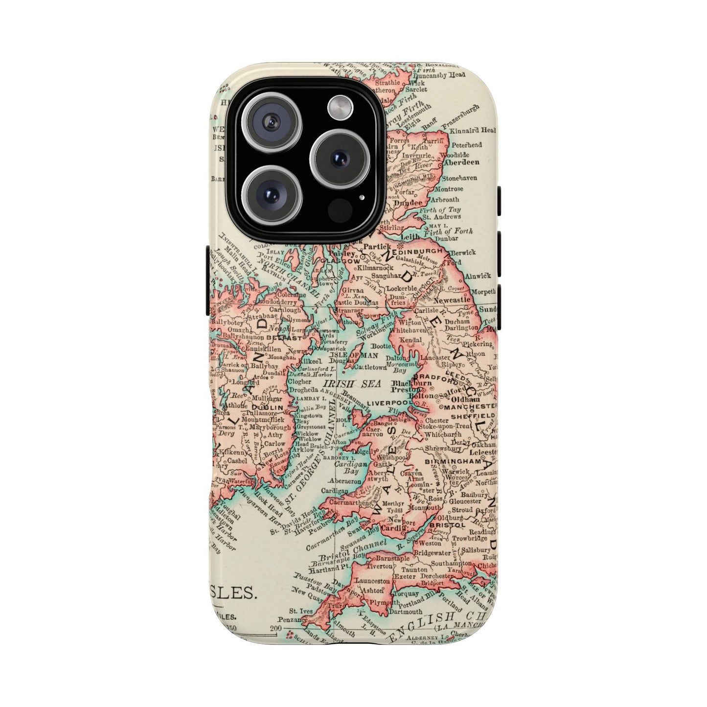 British Isles Vintage Map iPhone Case
