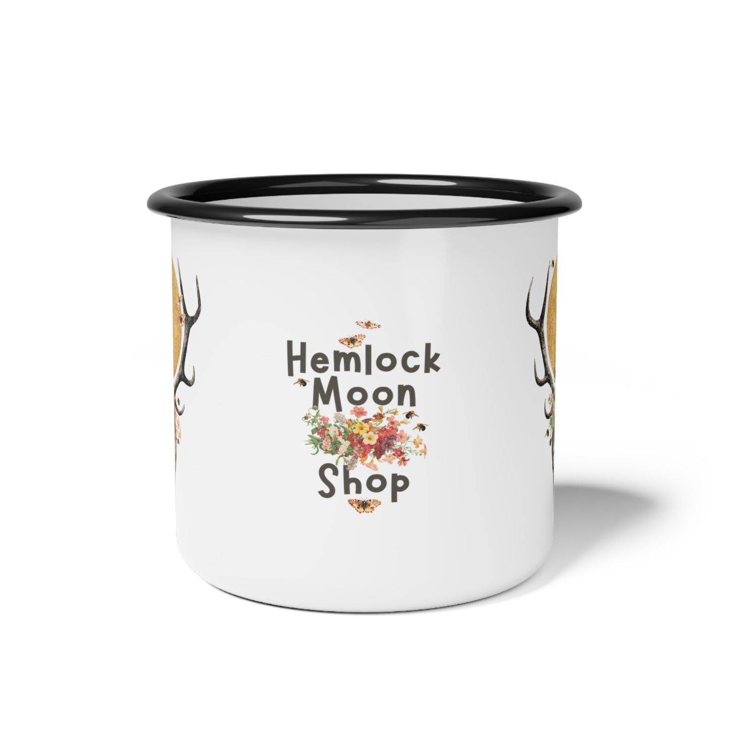 Magic Wildflower Moon Enamelware Campfire Cup