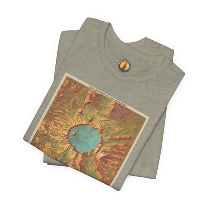 Crater Lake Vintage Map Tee