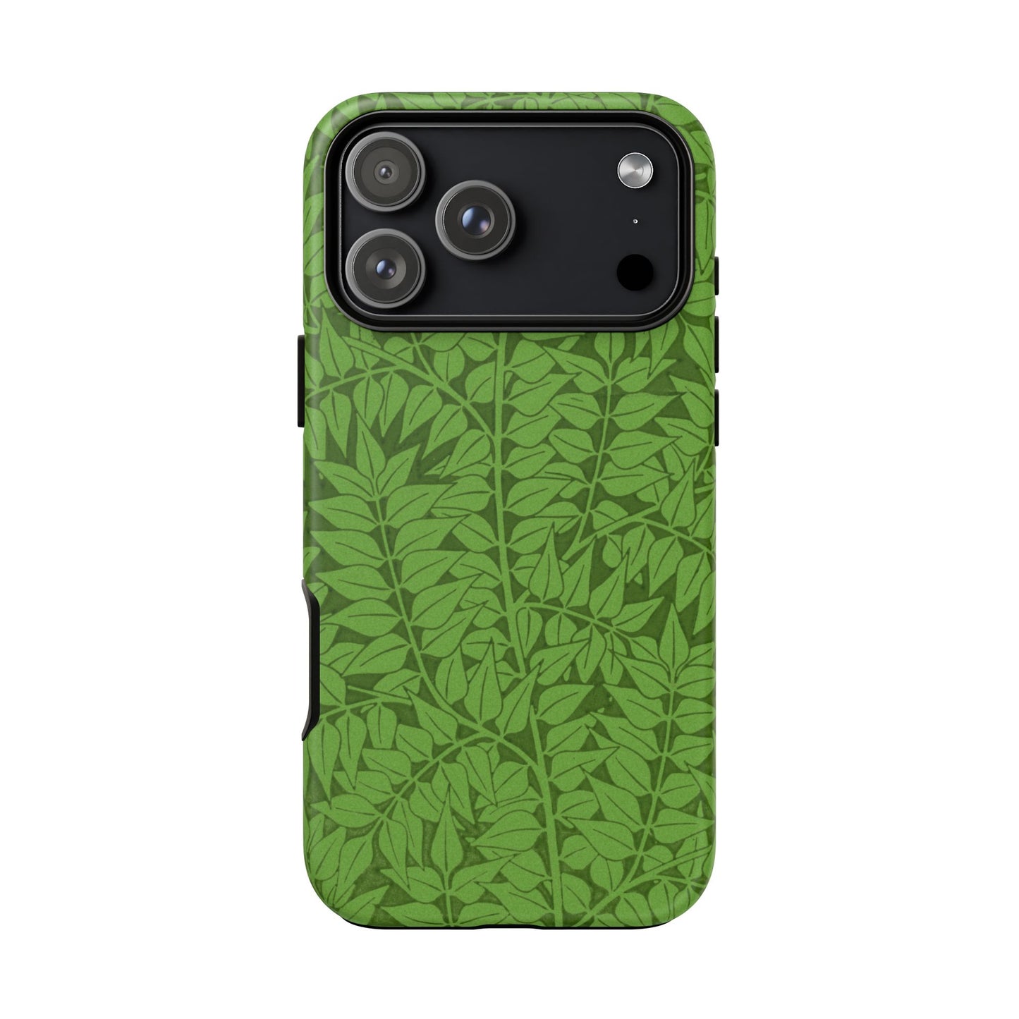 Antique Green Branch Pattern by William Morris iPhone Case