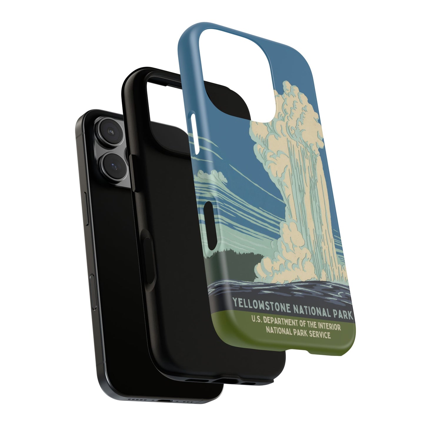 Yellowstone National Park Retro iPhone Case