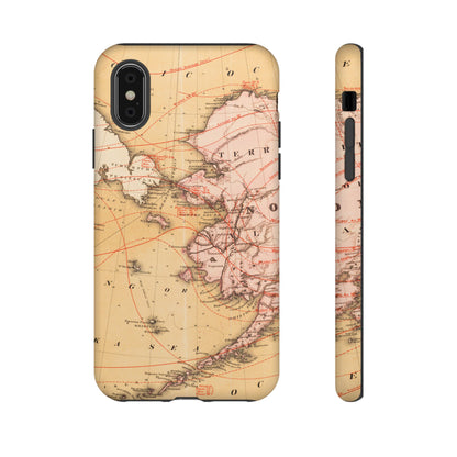 Alaska Territory Antique Map iPhone Case