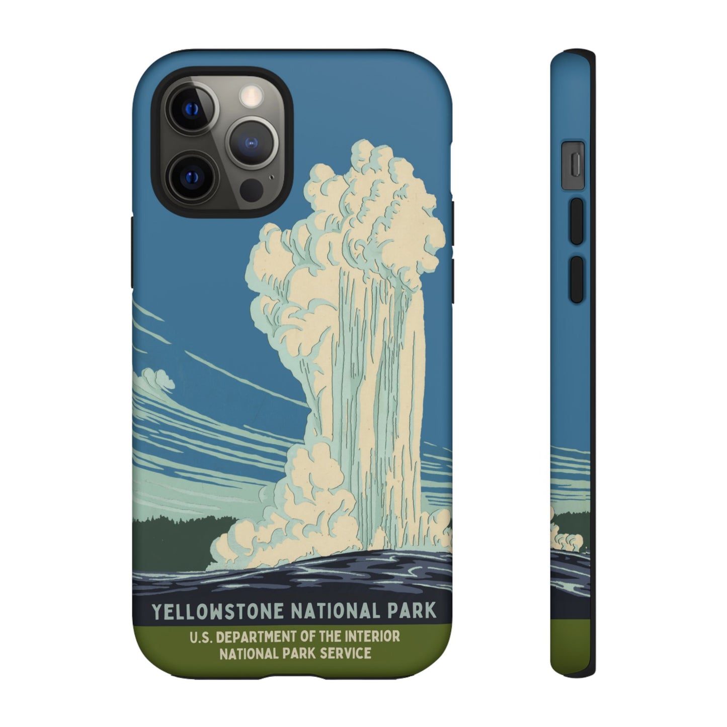 Yellowstone National Park Retro iPhone Case