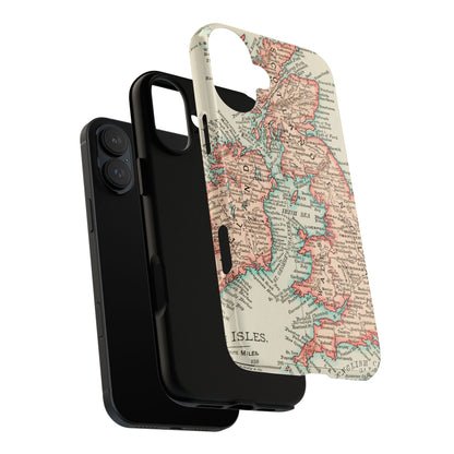 British Isles Vintage Map iPhone Case