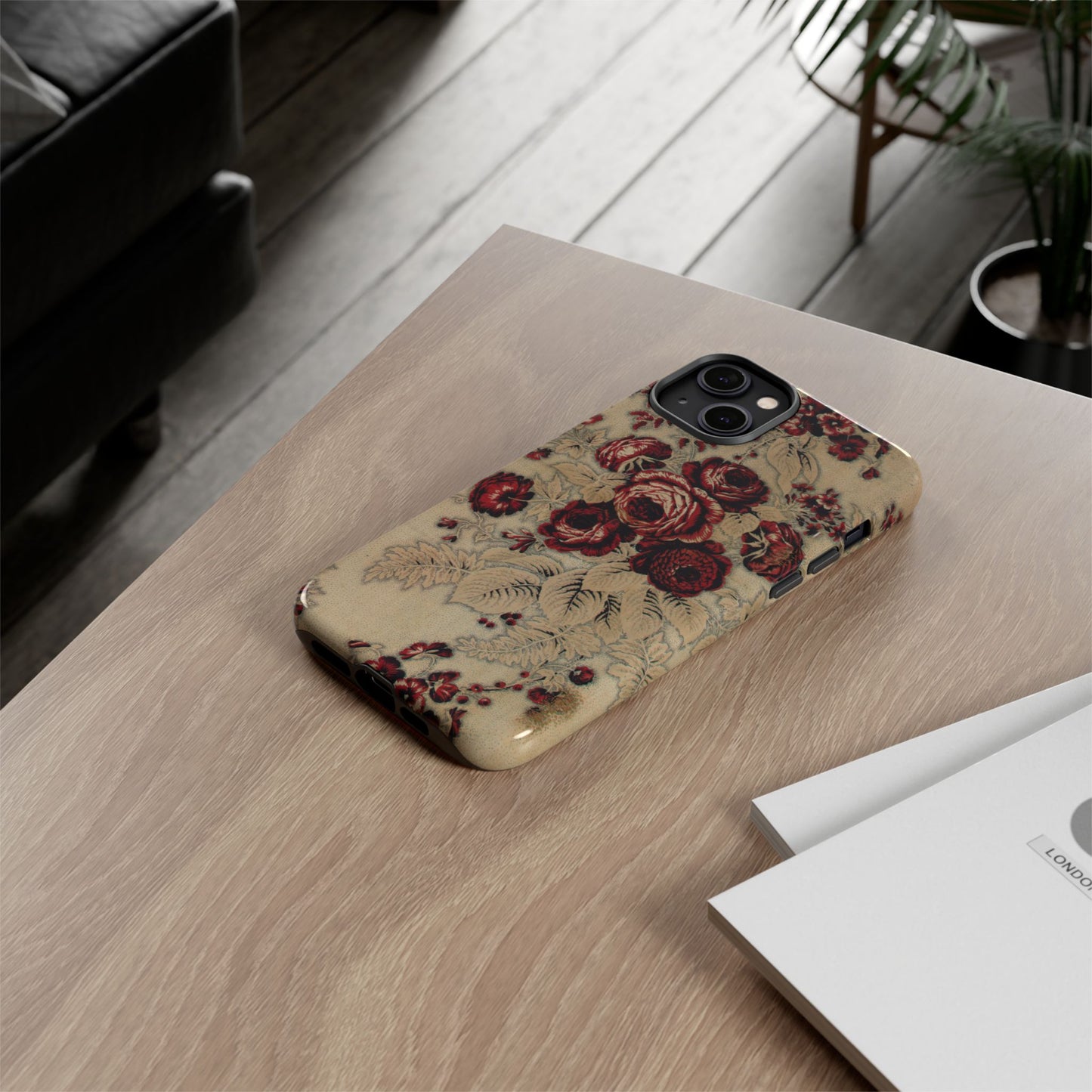 Red Roses Vintage iPhone Case