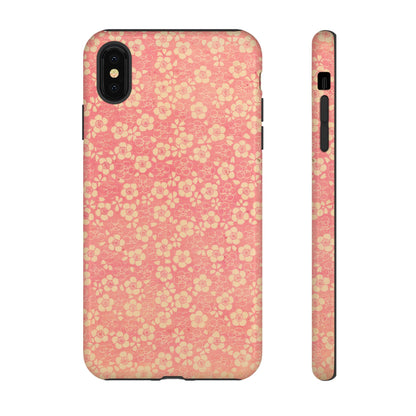 Pink Pattern Scattered Flowers iPhone Case
