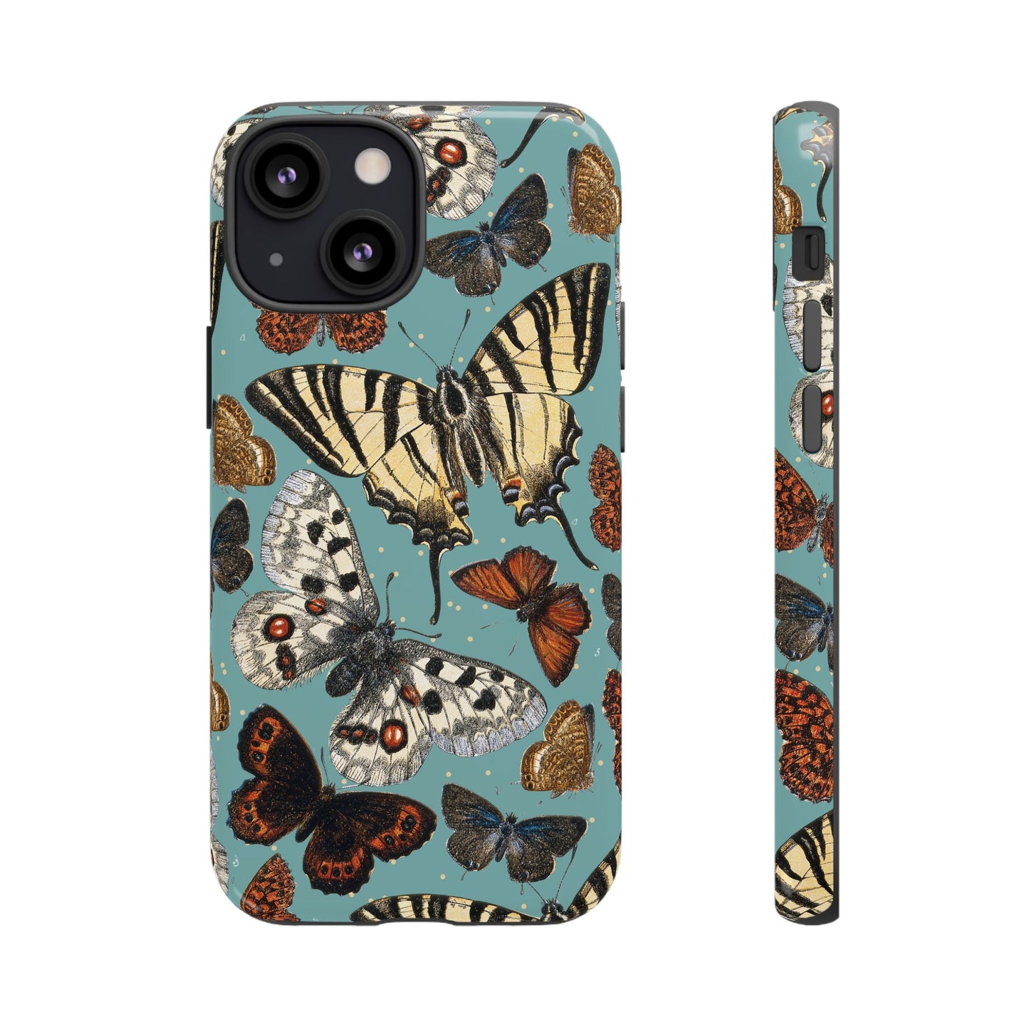 Butterflies Vintage Illustration iPhone Case
