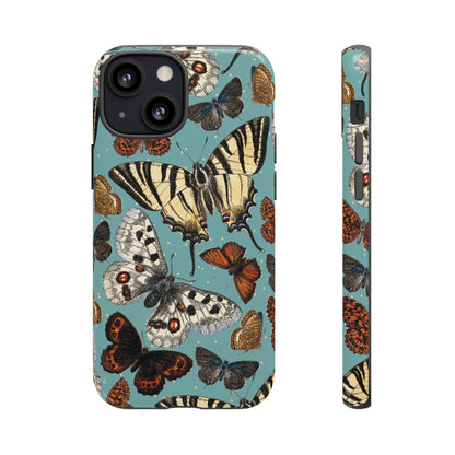 Butterflies Vintage Illustration iPhone Case