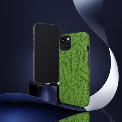 Antique Green Branch Pattern by William Morris iPhone Case