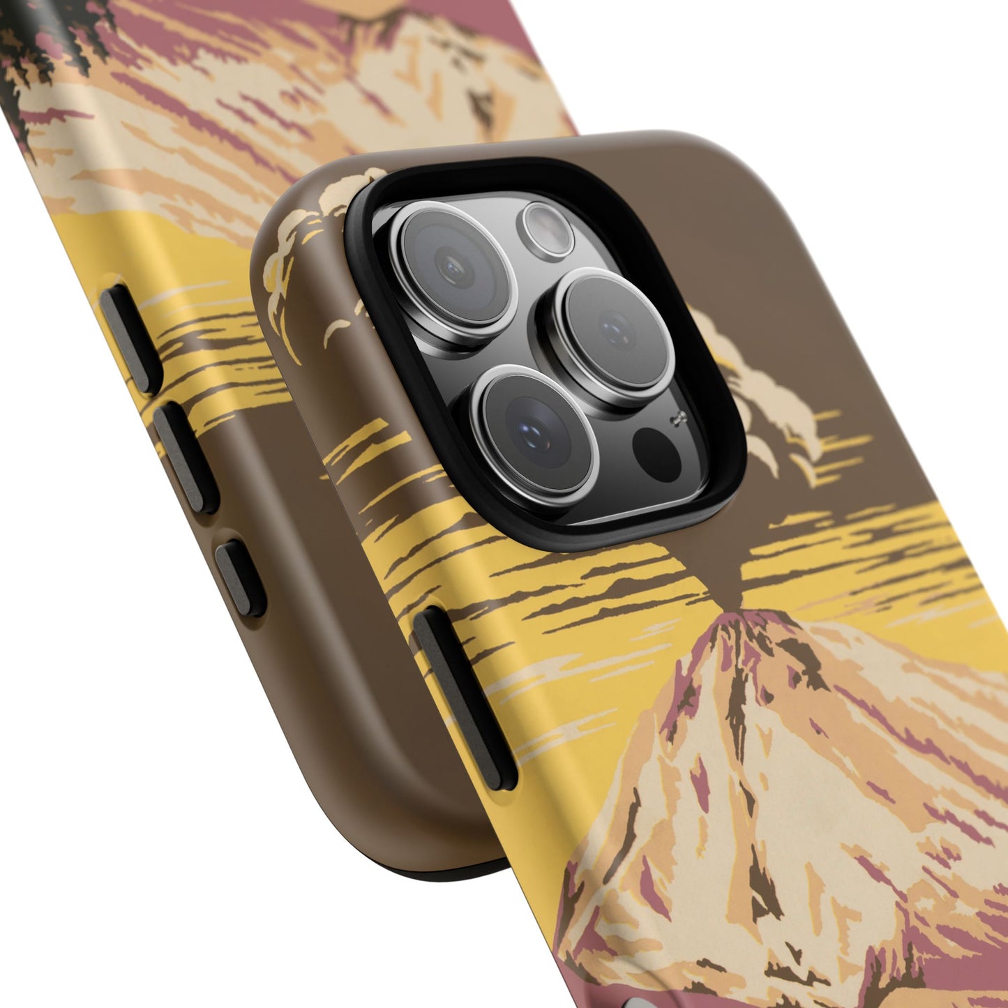 Lassen Volcanic National Park Retro iPhone Case
