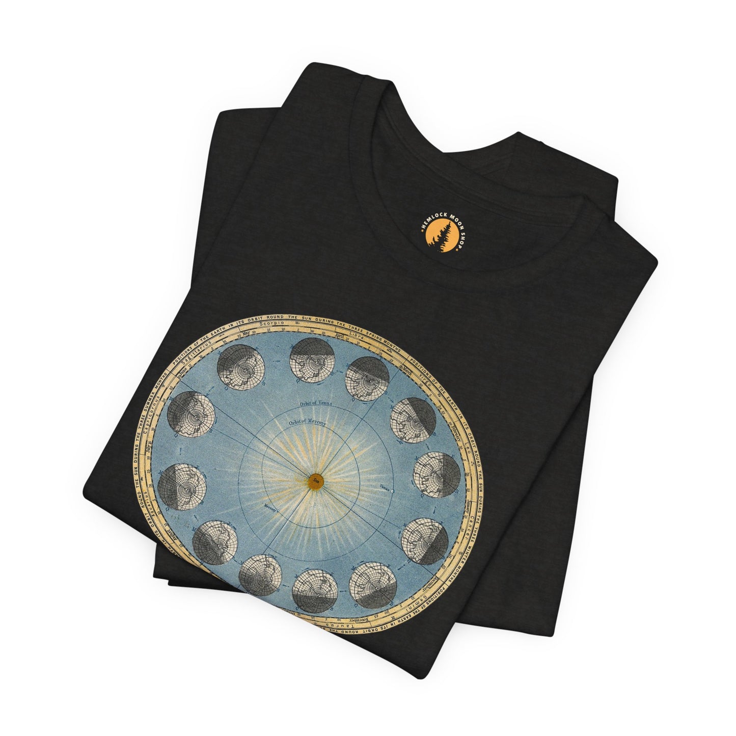 Earth's Orbit Vintage Astronomy Art Tee