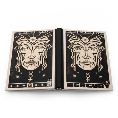 Mercury Hardcover Journal | Henri van der Stok's Planet Masks No. 001