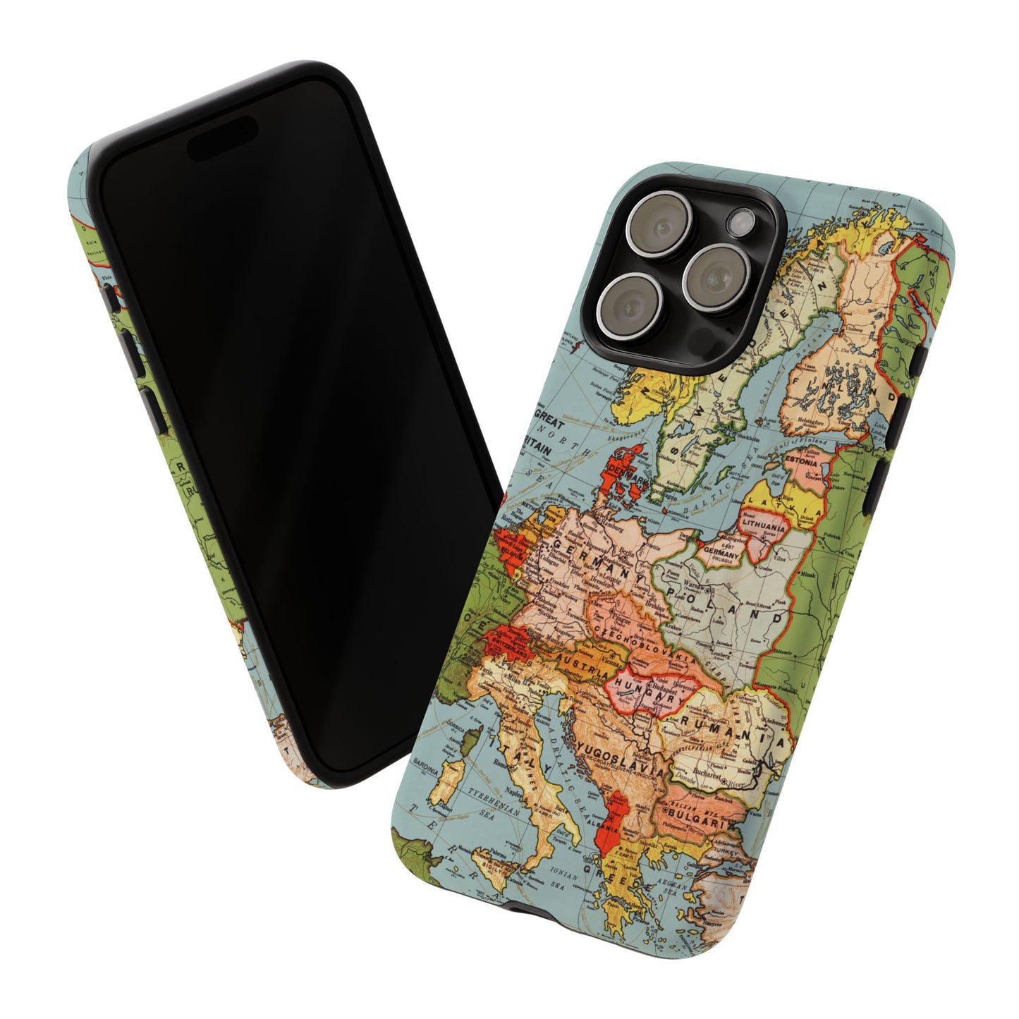 Wanderlust Vintage Map of Europe iPhone Case