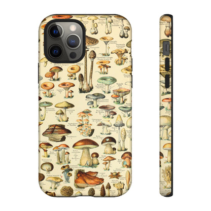 Mushrooms Vintage Field Guide iPhone Case