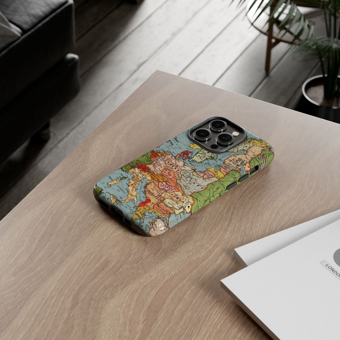 Wanderlust Vintage Map of Europe iPhone Case