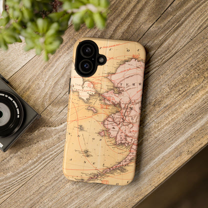 Alaska Territory Antique Map iPhone Case
