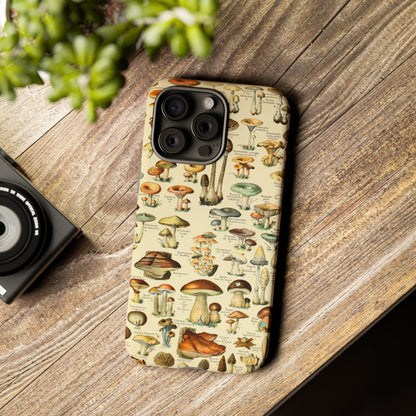 Mushrooms Vintage Field Guide iPhone Case