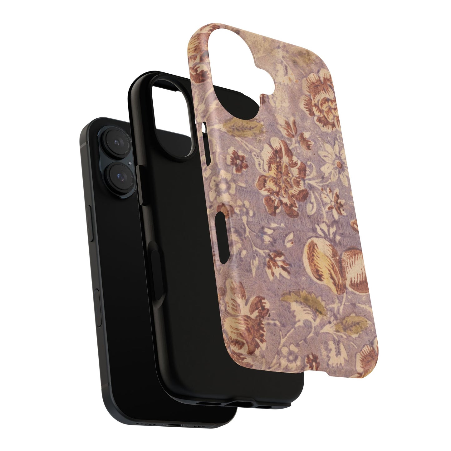 Vintage Lavender & Rose Fruit & Floral iPhone Case