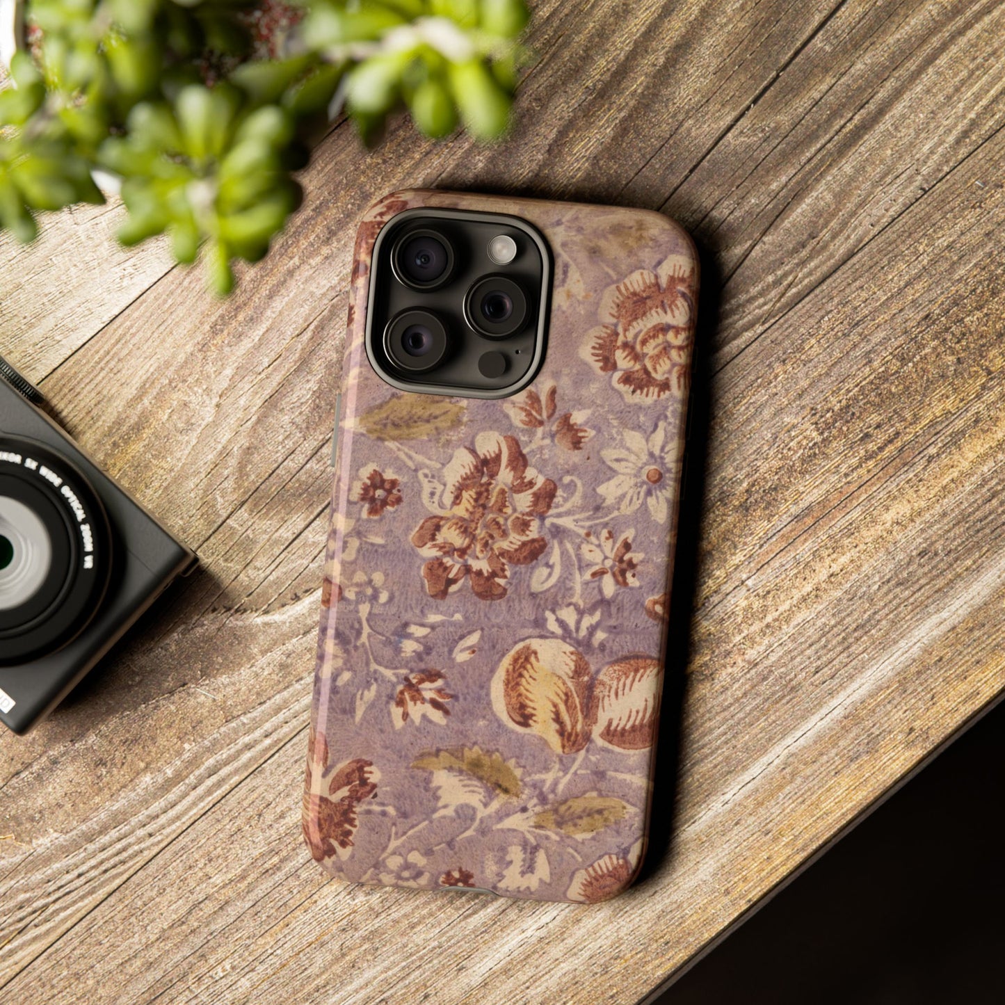 Vintage Lavender & Rose Fruit & Floral iPhone Case