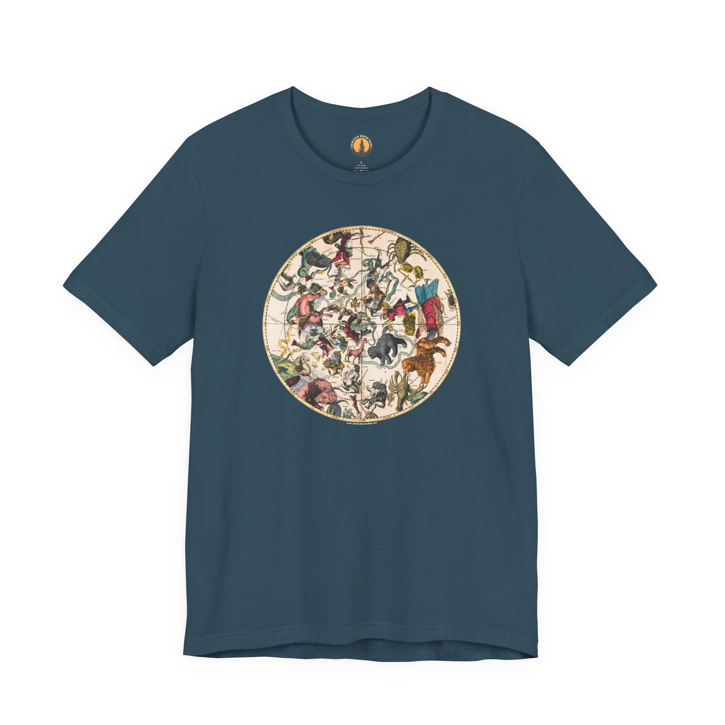 Northern Constellations Antique Map Tee