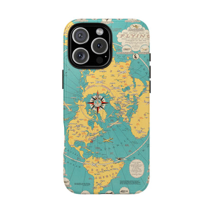 Map of Flying Retro iPhone Case