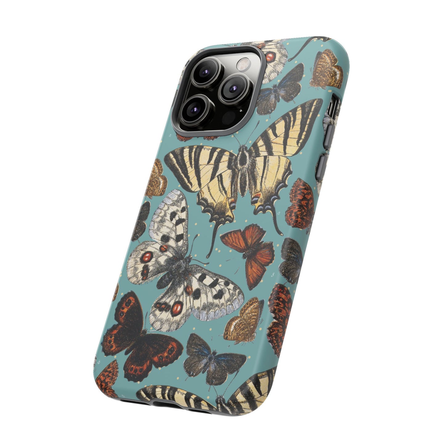 Butterflies Vintage Illustration iPhone Case