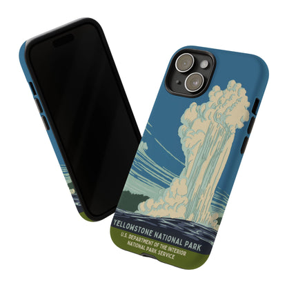 Yellowstone National Park Retro iPhone Case