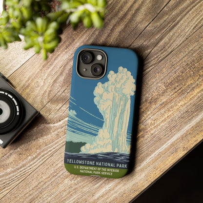 Yellowstone National Park Retro iPhone Case