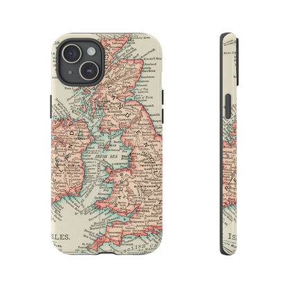 British Isles Vintage Map iPhone Case