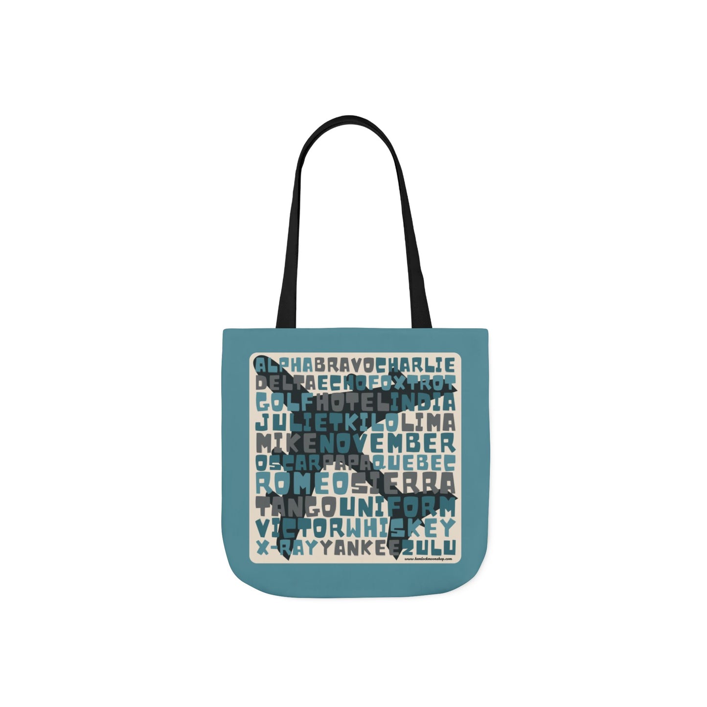 Blue Aviation Alphabet Tote Bag (3 sizes)