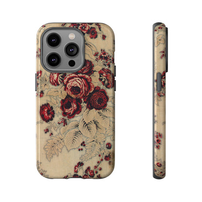 Red Roses Vintage iPhone Case