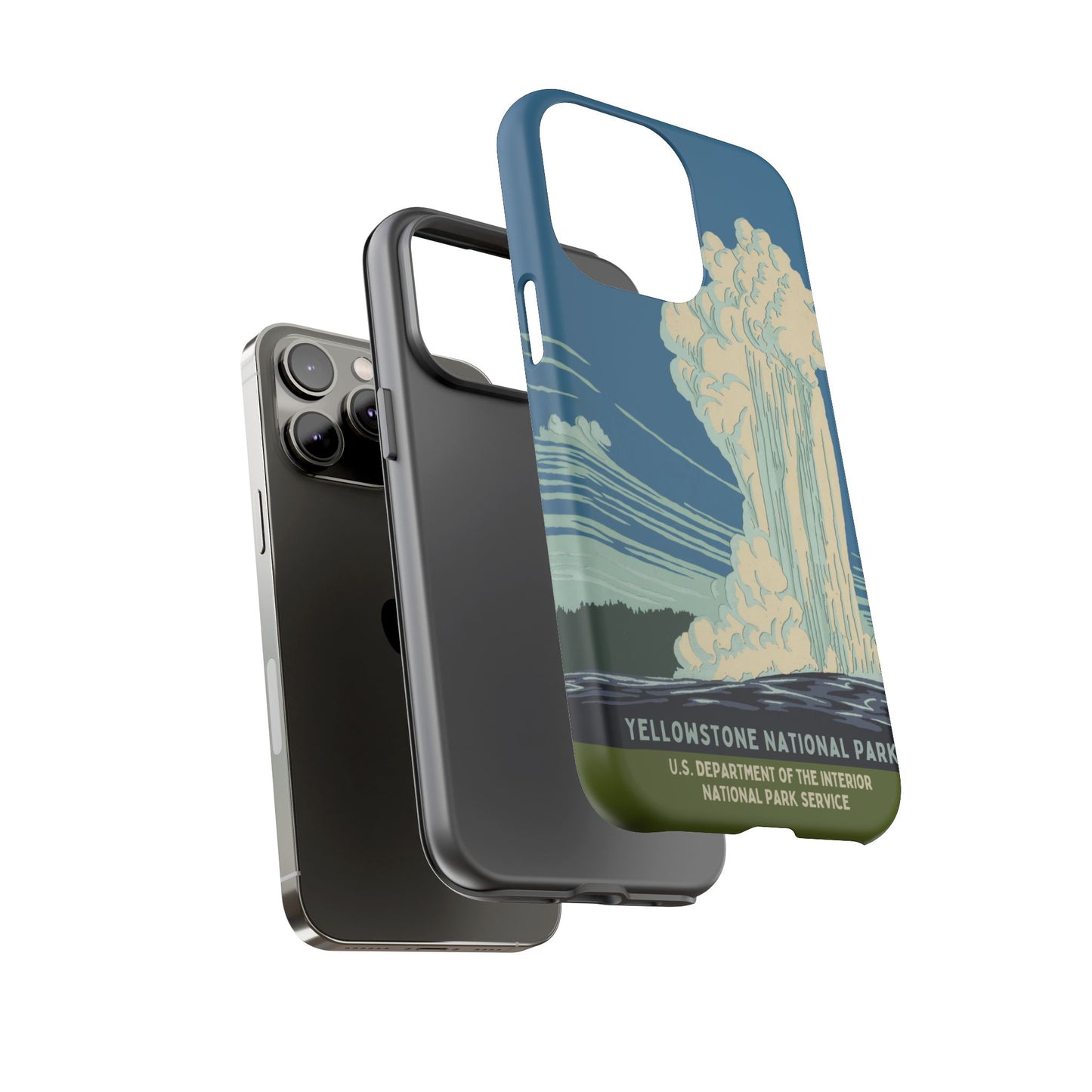 Yellowstone National Park Retro iPhone Case