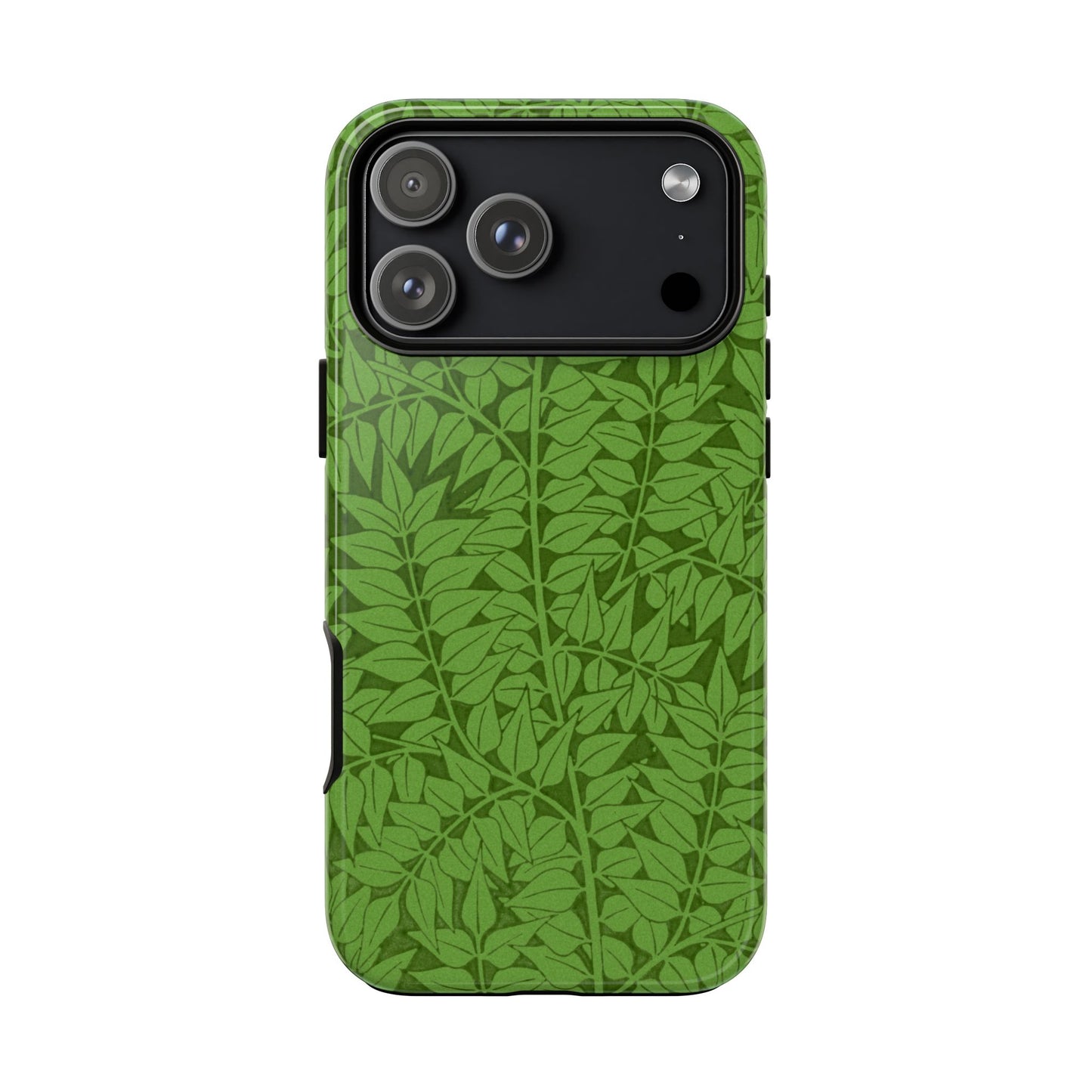 Antique Green Branch Pattern by William Morris iPhone Case
