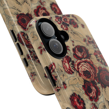 Red Roses Vintage iPhone Case