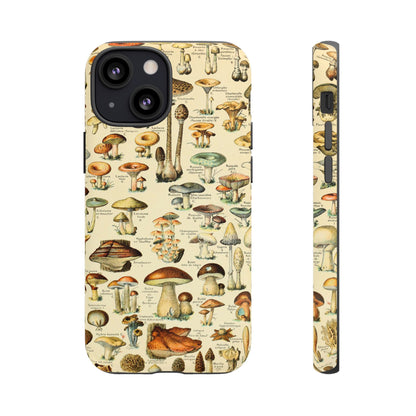 Mushrooms Vintage Field Guide iPhone Case