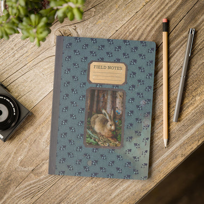 Forest & Rabbit Vintage Field Notes | Softcover Journal with Inside Illustrations