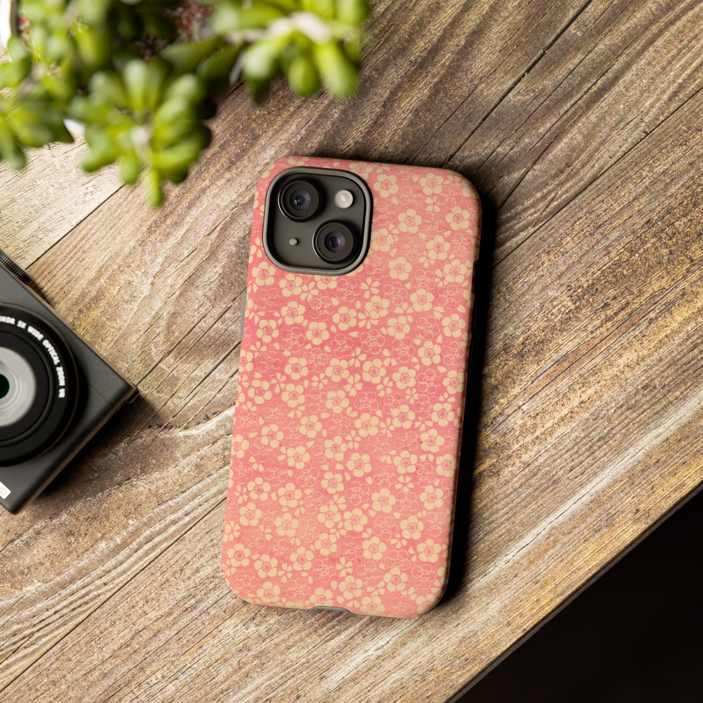 Pink Pattern Scattered Flowers iPhone Case