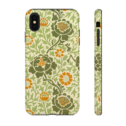 Olive & Orange Vintage Botanical iPhone Case