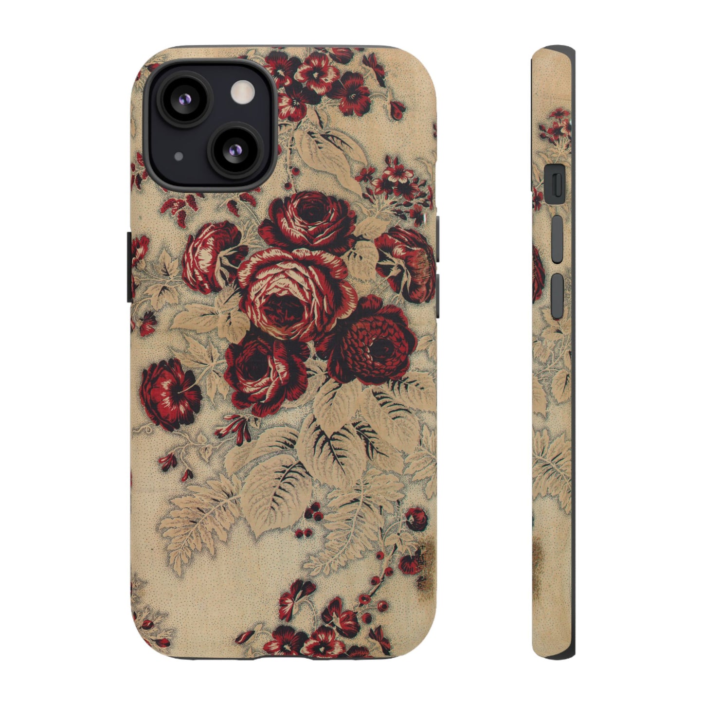 Red Roses Vintage iPhone Case