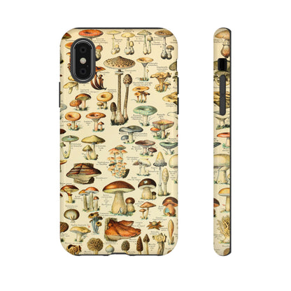 Mushrooms Vintage Field Guide iPhone Case