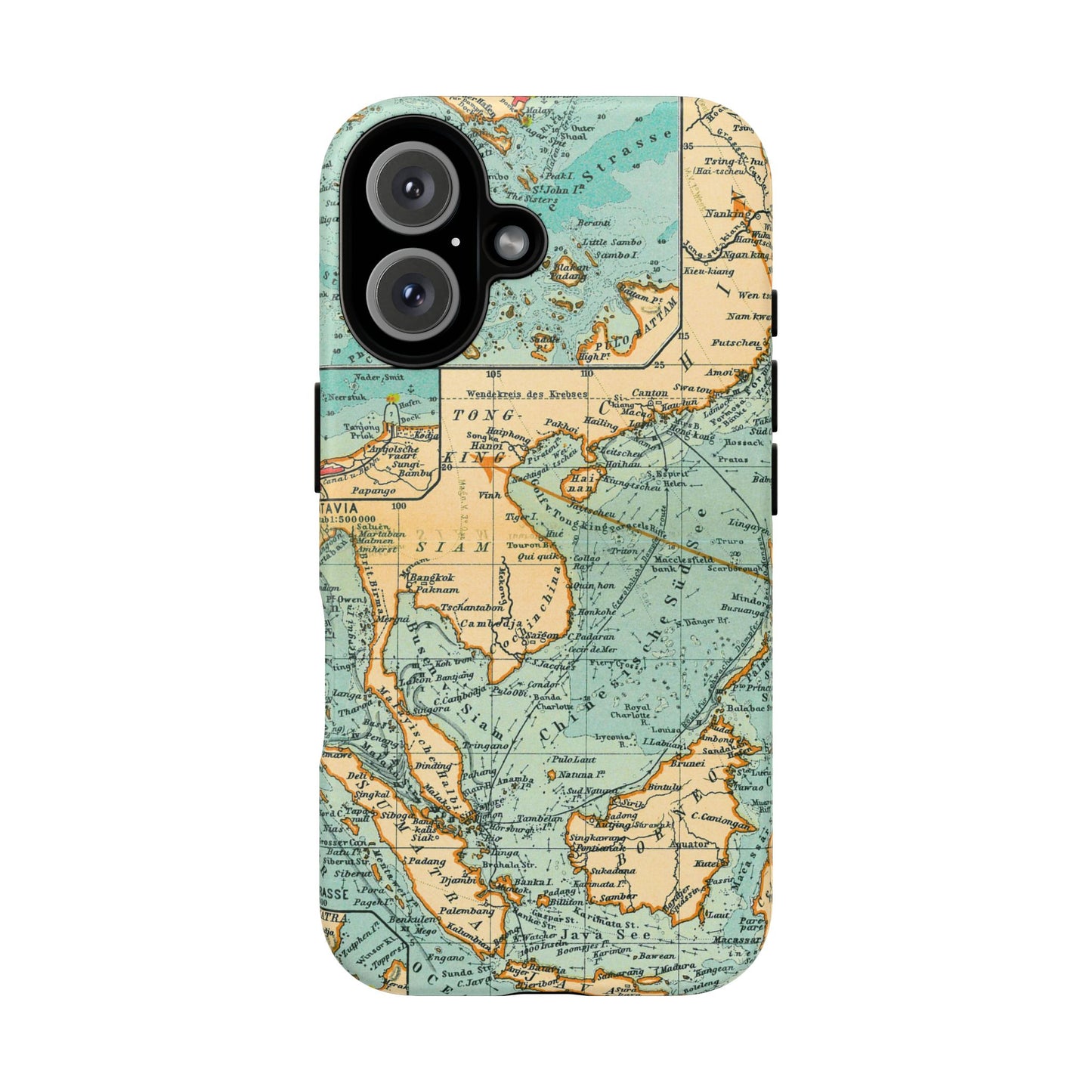 South China Sea Antique Map iPhone Case