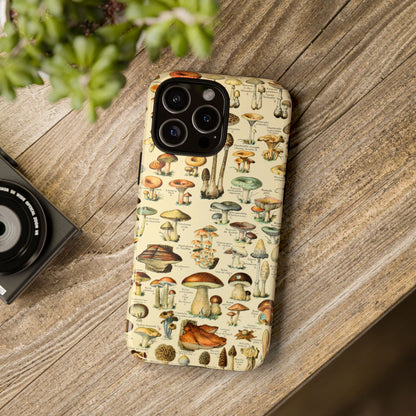 Mushrooms Vintage Field Guide iPhone Case