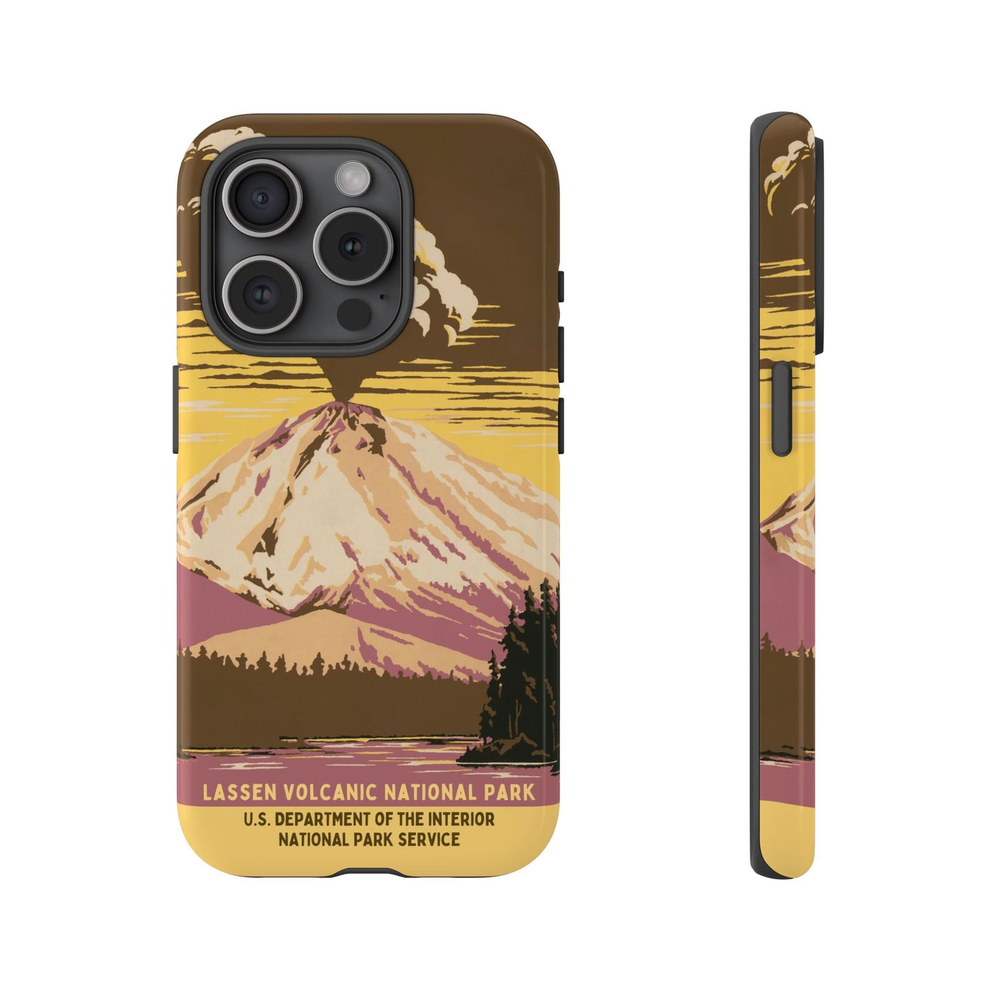 Lassen Volcanic National Park Retro iPhone Case
